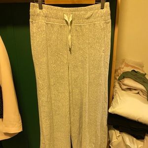 Lululemon wide leg grey sweatpants